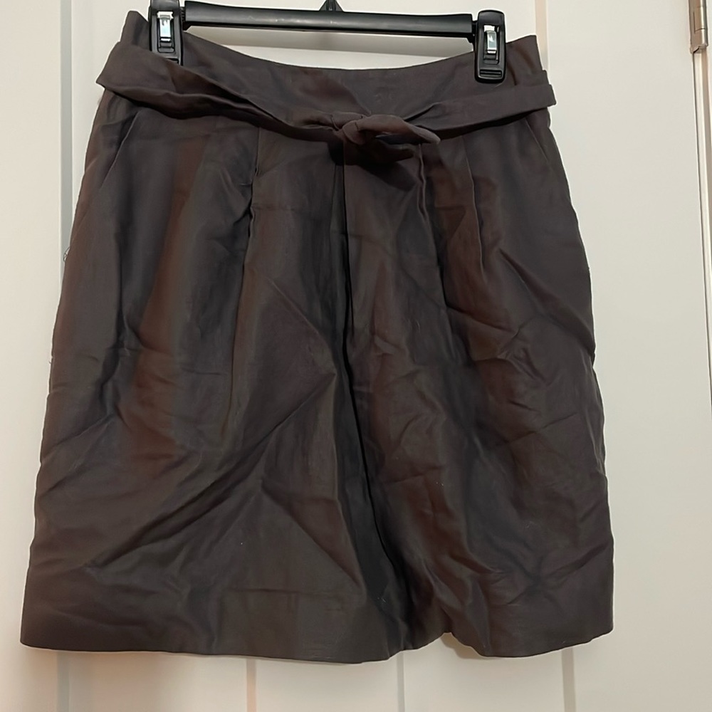 Jodi Arnold- The Limited Gray Skirt with attached tie belt (8)
